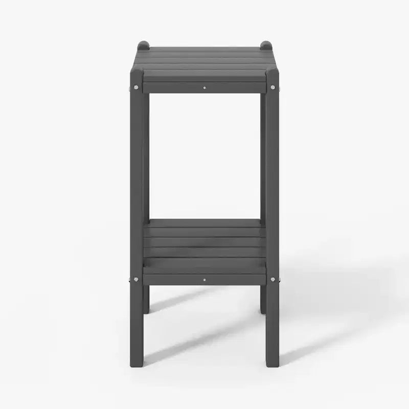 WestinTrends Malibu 36 All Weather HDPE Outdoor Patio Two Shelf Side Table