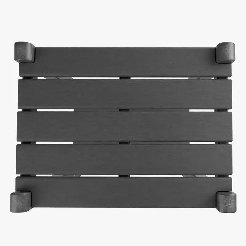WestinTrends Malibu 36 All Weather HDPE Outdoor Patio Two Shelf Side Table
