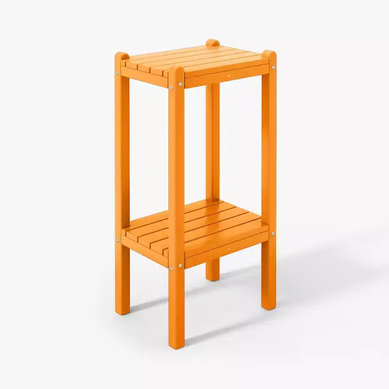 WestinTrends Malibu 36 All Weather HDPE Outdoor Patio Two Shelf Side Table