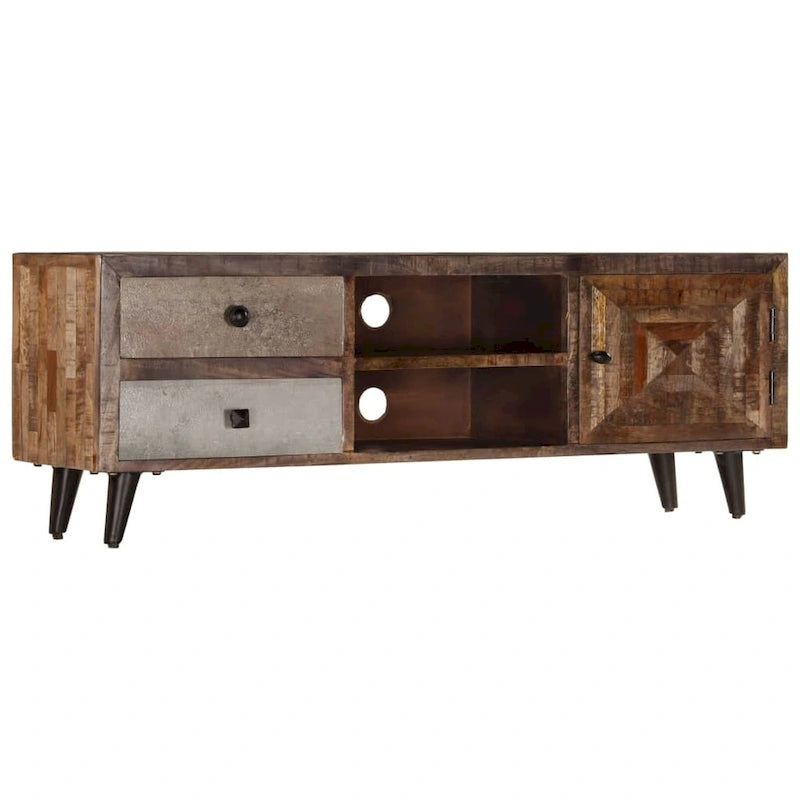 vidaXL TV Stand 46.5x11.8x15.7 Solid Wood Mango