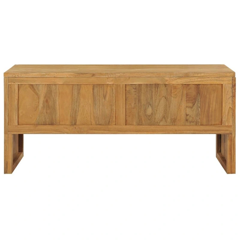vidaXL Meuble TV 100x35x45 cm Bois de teck massif