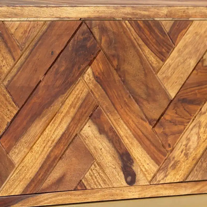 vidaXL Meuble TV 140x30x45 cm Bois de Sesham Massif