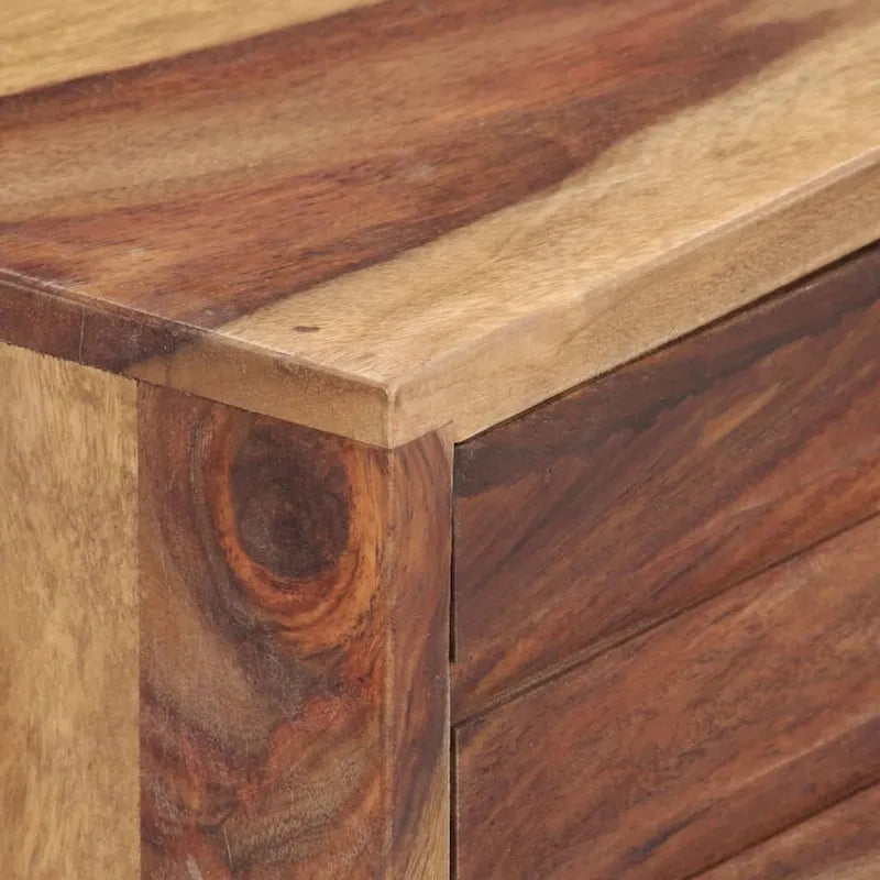 vidaXL Meuble TV 140x28x47 cm Bois massif de Sesham