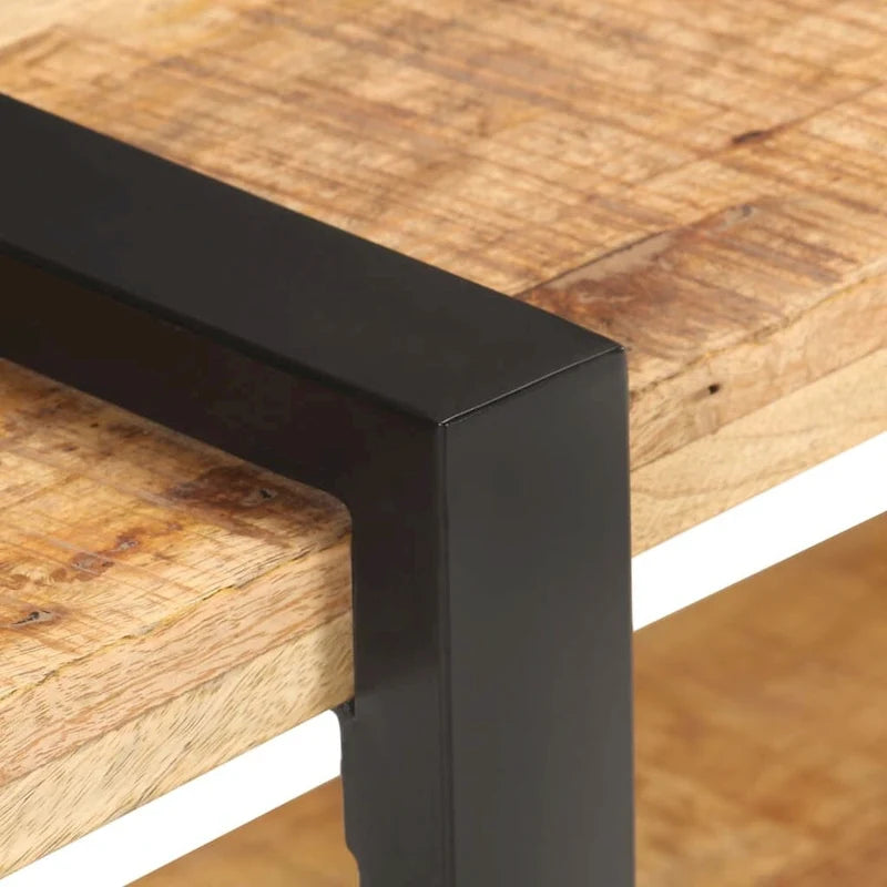 Meuble TV vidaXL 90x40x40 cm Bois de manguier brut