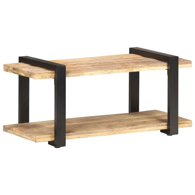 Meuble TV vidaXL 90x40x40 cm Bois de manguier brut