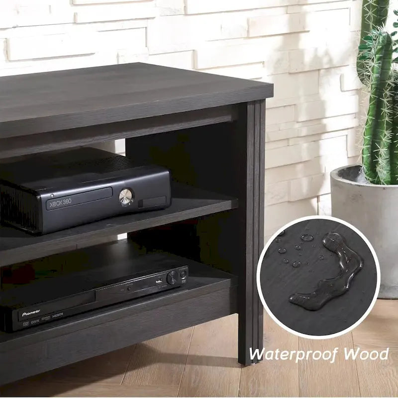 Meuble TV pour Télévision 75 Pouces, Meuble TV en Bois avec Rangement, 70