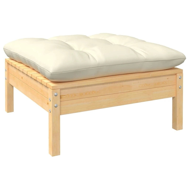 vidaXL Salon de jardin 11 pcs avec coussins en pin massif multicolore