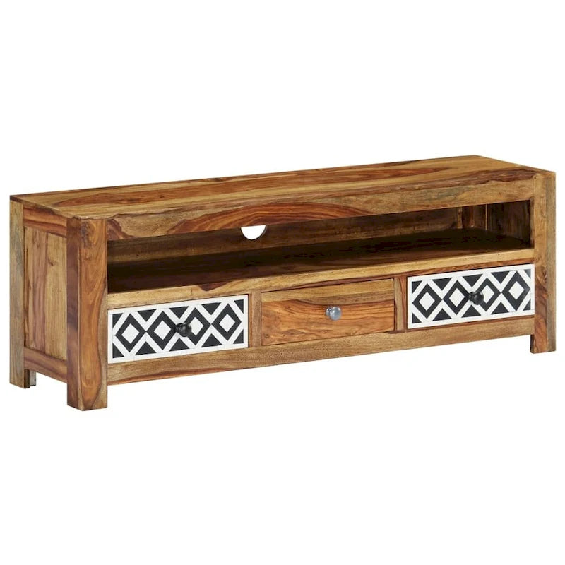 Meuble TV vidaXL 120x30x40 cm Bois de Sesham Massif