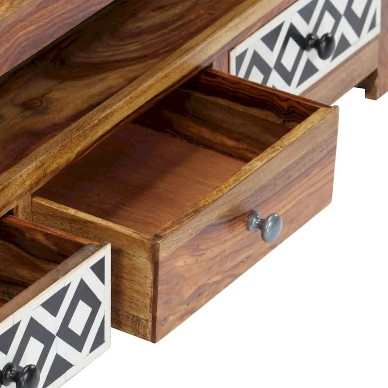 Meuble TV vidaXL 120x30x40 cm Bois de Sesham Massif