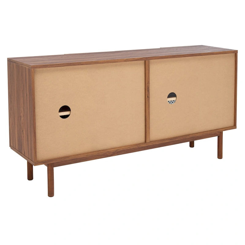 Meuble TV SAFAVIEH Micaela avec rangement, 4 portes, 160,3 cm – 160,3 cm (L) x 41,4 cm (P) x 80,5 cm (H) – 63Wx16Dx32H