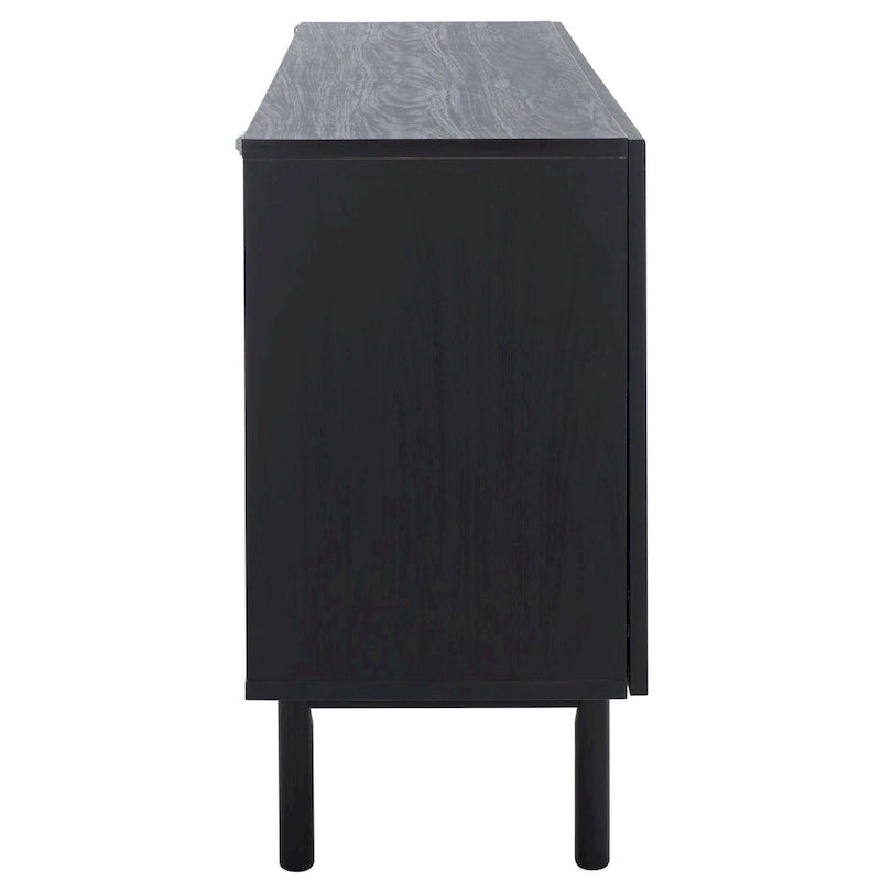Meuble TV SAFAVIEH Micaela avec rangement, 4 portes, 160,3 cm – 160,3 cm (L) x 41,4 cm (P) x 80,5 cm (H) – 63Wx16Dx32H