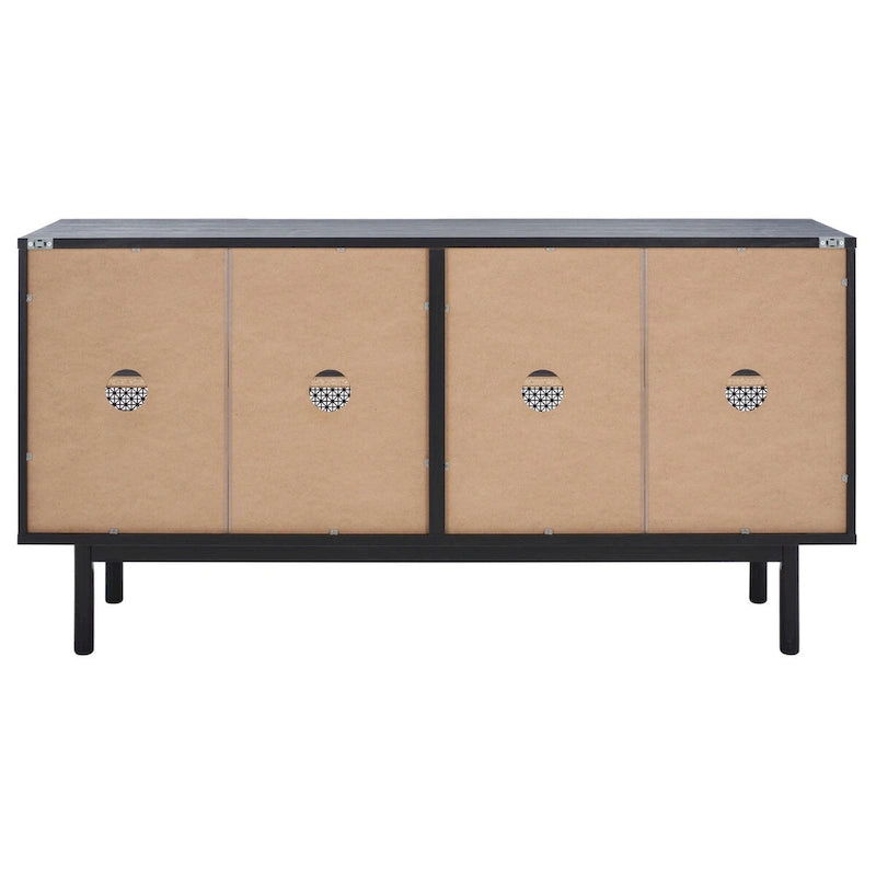 Meuble TV SAFAVIEH Micaela avec rangement, 4 portes, 160,3 cm – 160,3 cm (L) x 41,4 cm (P) x 80,5 cm (H) – 63Wx16Dx32H