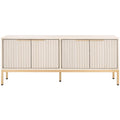 Meuble TV/multimédia Deandra à 4 portes SAFAVIEH (convient aux téléviseurs à écran plat jusqu'à 65 pouces) - 154,4 cm x 44,9 cm x 62,5 cm - 61Lx18Px25H