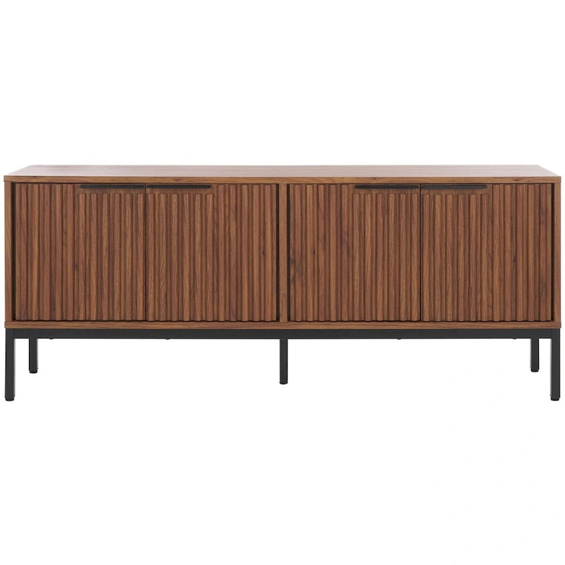 Meuble TV/multimédia Deandra à 4 portes SAFAVIEH (convient aux téléviseurs à écran plat jusqu'à 65 pouces) - 154,4 cm x 44,9 cm x 62,5 cm - 61Lx18Px25H