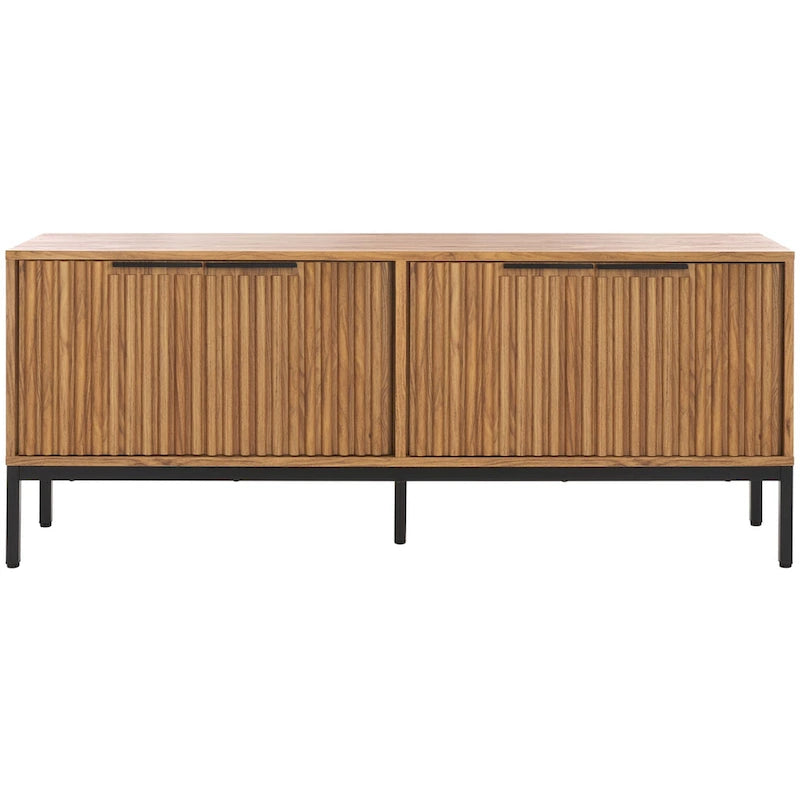 Meuble TV/multimédia Deandra à 4 portes SAFAVIEH (convient aux téléviseurs à écran plat jusqu'à 65 pouces) - 154,4 cm x 44,9 cm x 62,5 cm - 61Lx18Px25H