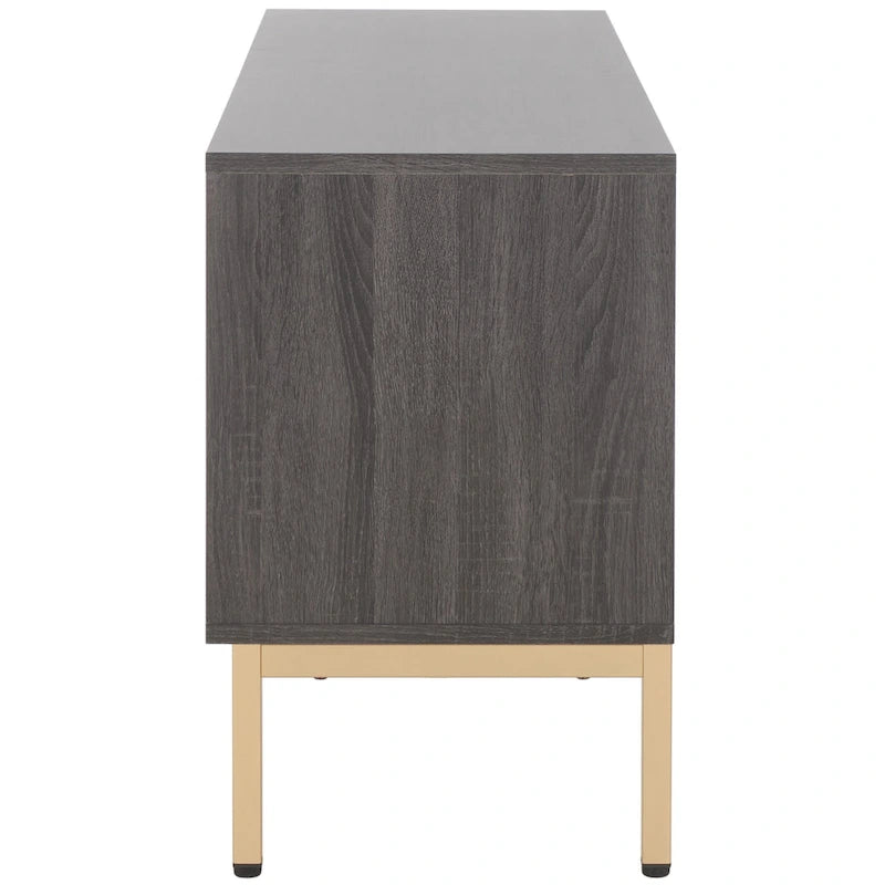 Meuble TV/multimédia Deandra à 4 portes SAFAVIEH (convient aux téléviseurs à écran plat jusqu'à 65 pouces) - 154,4 cm x 44,9 cm x 62,5 cm - 61Lx18Px25H