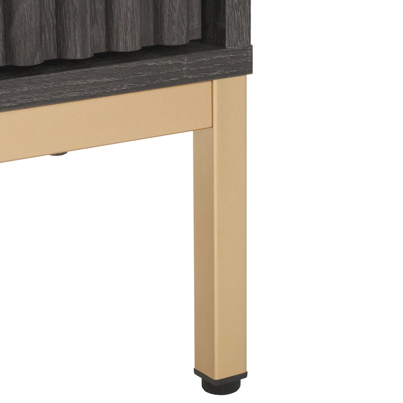 Meuble TV/multimédia Deandra à 4 portes SAFAVIEH (convient aux téléviseurs à écran plat jusqu'à 65 pouces) - 154,4 cm x 44,9 cm x 62,5 cm - 61Lx18Px25H