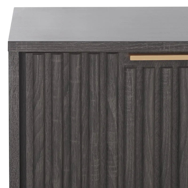 Meuble TV/multimédia Deandra à 4 portes SAFAVIEH (convient aux téléviseurs à écran plat jusqu'à 65 pouces) - 154,4 cm x 44,9 cm x 62,5 cm - 61Lx18Px25H