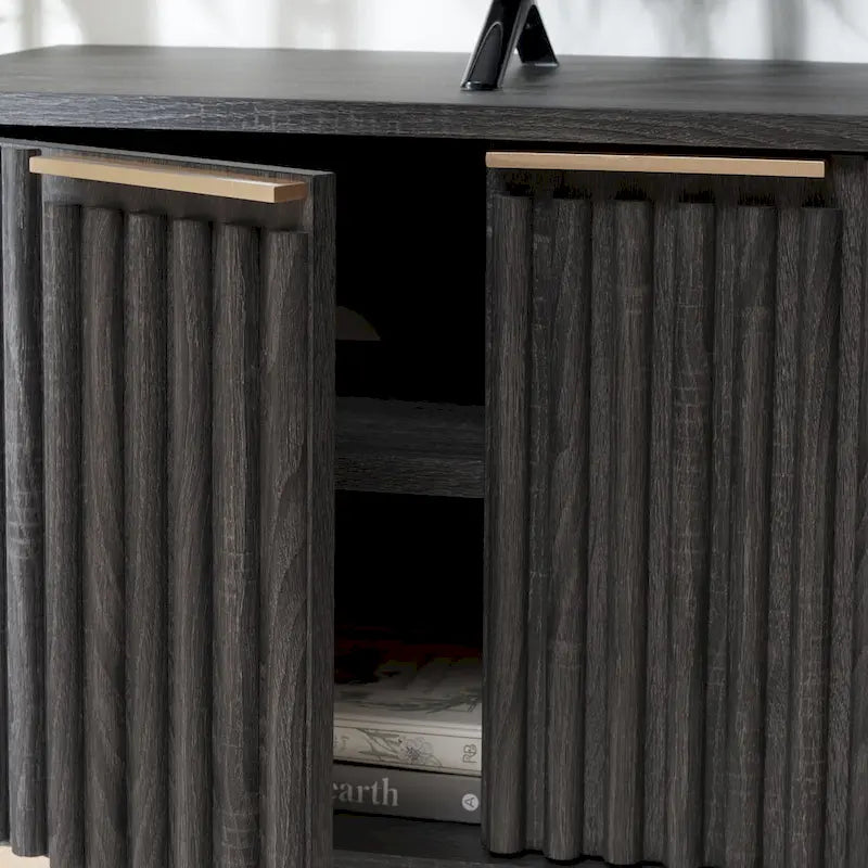 Meuble TV/multimédia Deandra à 4 portes SAFAVIEH (convient aux téléviseurs à écran plat jusqu'à 65 pouces) - 154,4 cm x 44,9 cm x 62,5 cm - 61Lx18Px25H