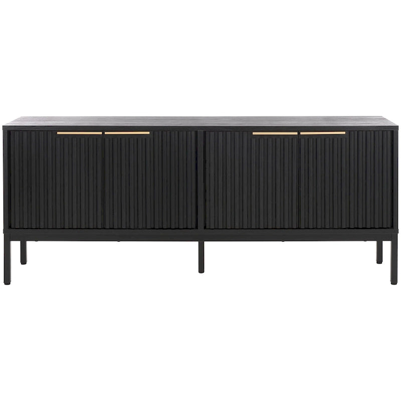 Meuble TV/multimédia Deandra à 4 portes SAFAVIEH (convient aux téléviseurs à écran plat jusqu'à 65 pouces) - 154,4 cm x 44,9 cm x 62,5 cm - 61Lx18Px25H
