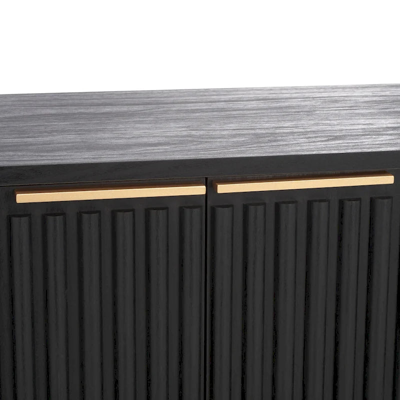 Meuble TV/multimédia Deandra à 4 portes SAFAVIEH (convient aux téléviseurs à écran plat jusqu'à 65 pouces) - 154,4 cm x 44,9 cm x 62,5 cm - 61Lx18Px25H