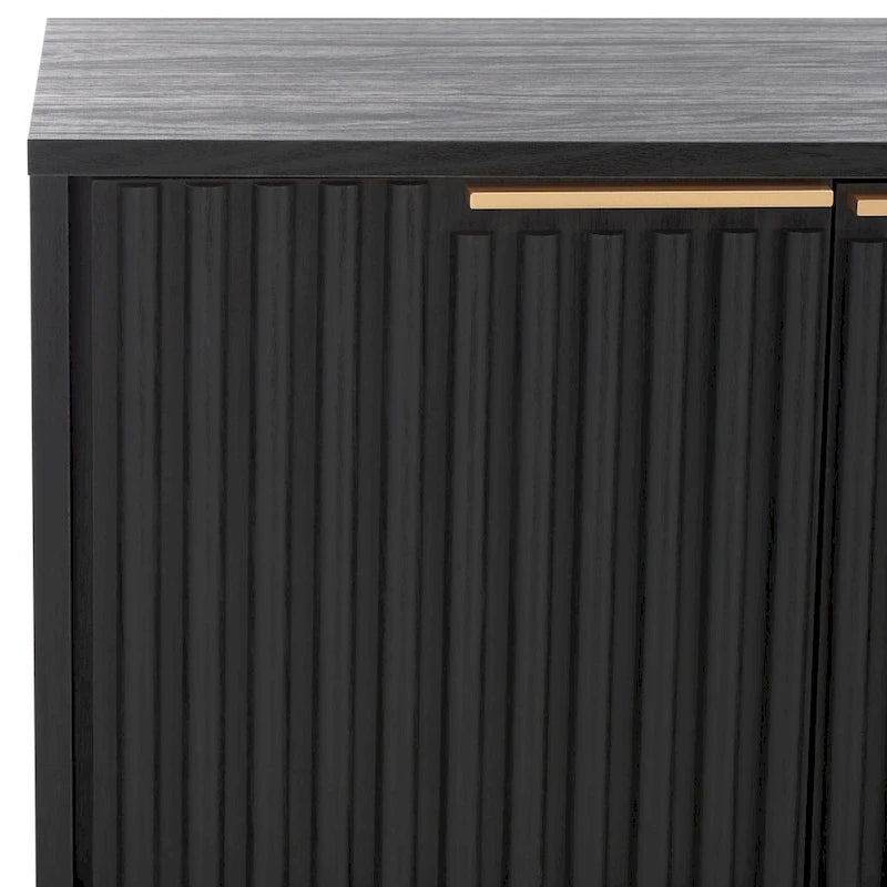 Meuble TV/multimédia Deandra à 4 portes SAFAVIEH (convient aux téléviseurs à écran plat jusqu'à 65 pouces) - 154,4 cm x 44,9 cm x 62,5 cm - 61Lx18Px25H