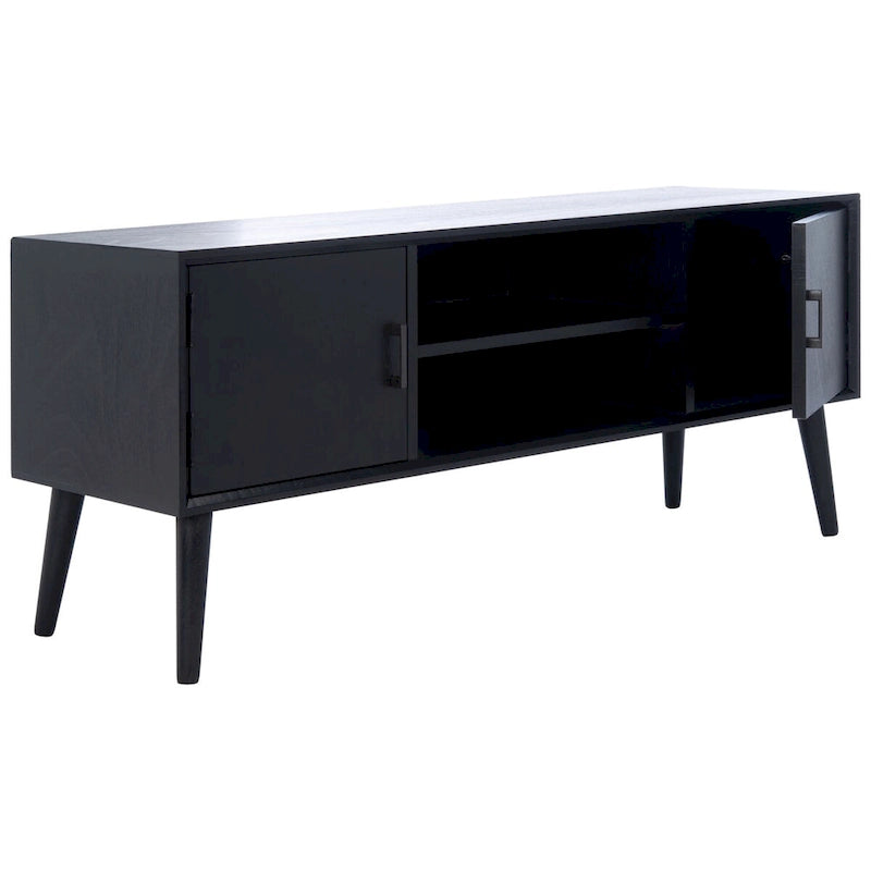 Meuble TV de rangement Maegan Mid-Century 120 cm SAFAVIEH - 120 cm L x 40 cm l x 51 cm H - 120L x 40l x 51H