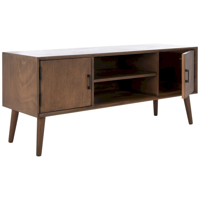 Meuble TV de rangement Maegan Mid-Century 120 cm SAFAVIEH - 120 cm L x 40 cm l x 51 cm H - 120L x 40l x 51H