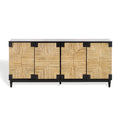Buffet 4 portes Nedime Banana Stem SAFAVIEH Couture – 69,8 po L x 18,1 po P x 32 po H – 70x32x18H