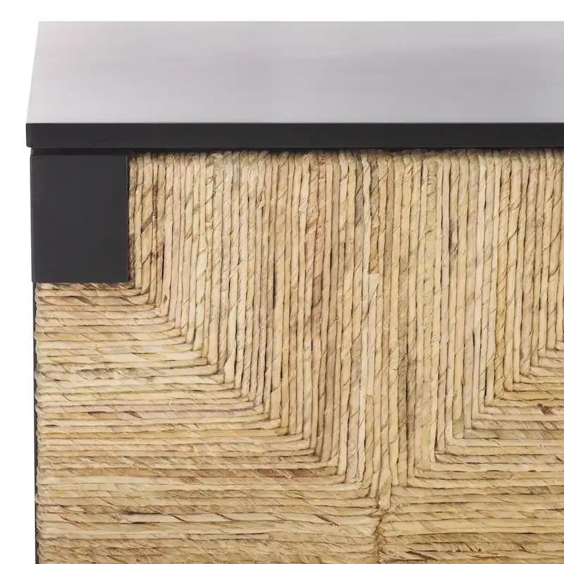 Buffet 4 portes Nedime Banana Stem SAFAVIEH Couture – 69,8 po L x 18,1 po P x 32 po H – 70x32x18H