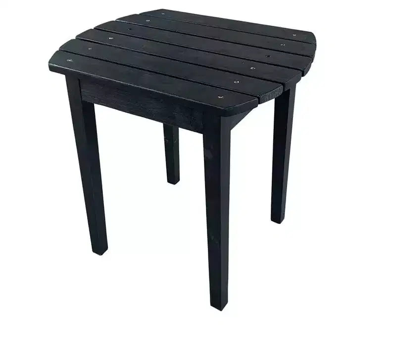 Jiallo Foldable Adirondack Chair with cup holder Bristro Set, 2 Foldable Adirondack Chairs with cup holders and 1 End Table