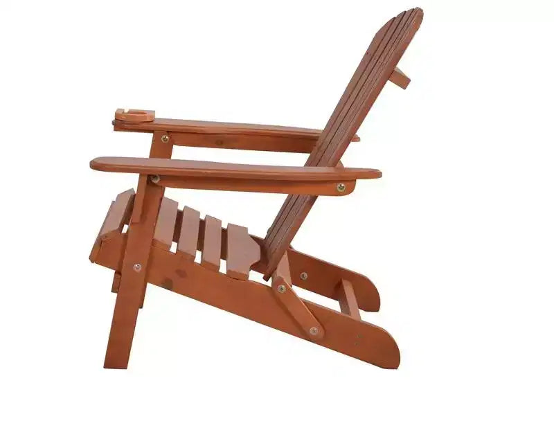 Jiallo Foldable Adirondack Chair with cup holder set of 4