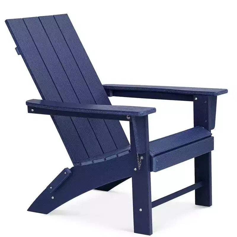 GARPROVM Upgraded Folding HDPE Adirondack Chair Weather-Resistant Outdoor Patio Chair