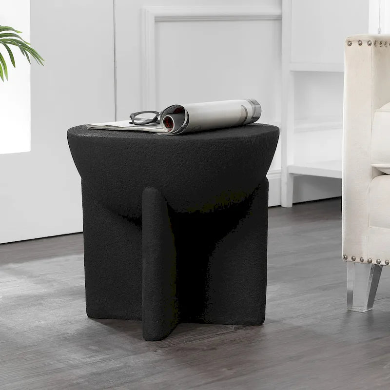 Table d'appoint Tambour Minimaliste Moderne Sage 16.25, par JONATHAN Y