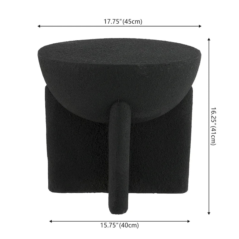 Table d'appoint Tambour Minimaliste Moderne Sage 16.25, par JONATHAN Y