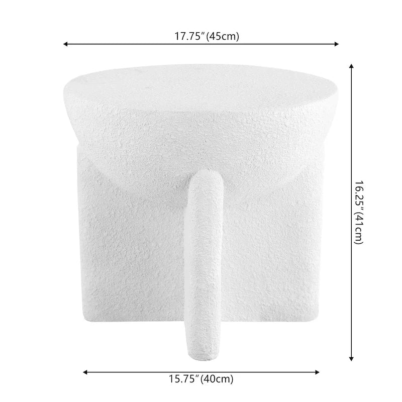 Table d'appoint Tambour Minimaliste Moderne Sage 16.25, par JONATHAN Y