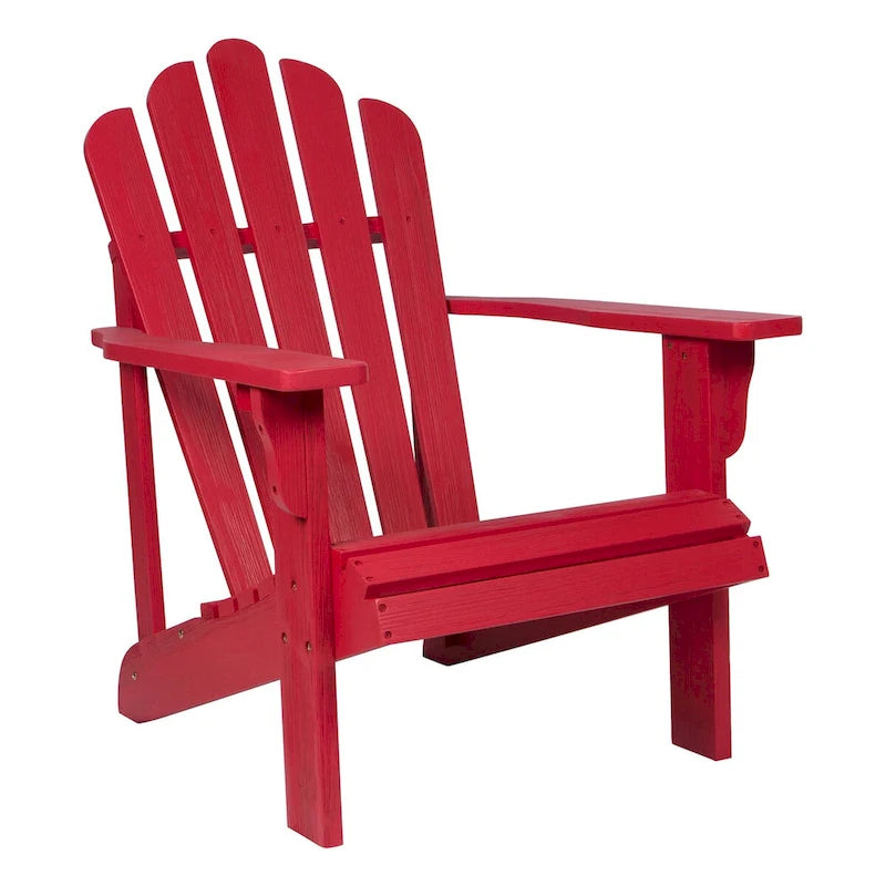 Chaise Adirondack d'extérieur en bois résistant aux intempéries Westport