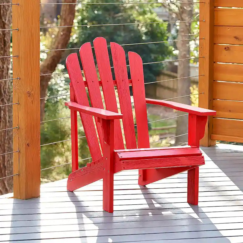 Chaise Adirondack d'extérieur en bois résistant aux intempéries Westport