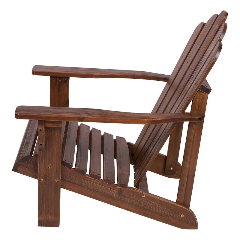 Chaise Adirondack d'extérieur en bois résistant aux intempéries Westport