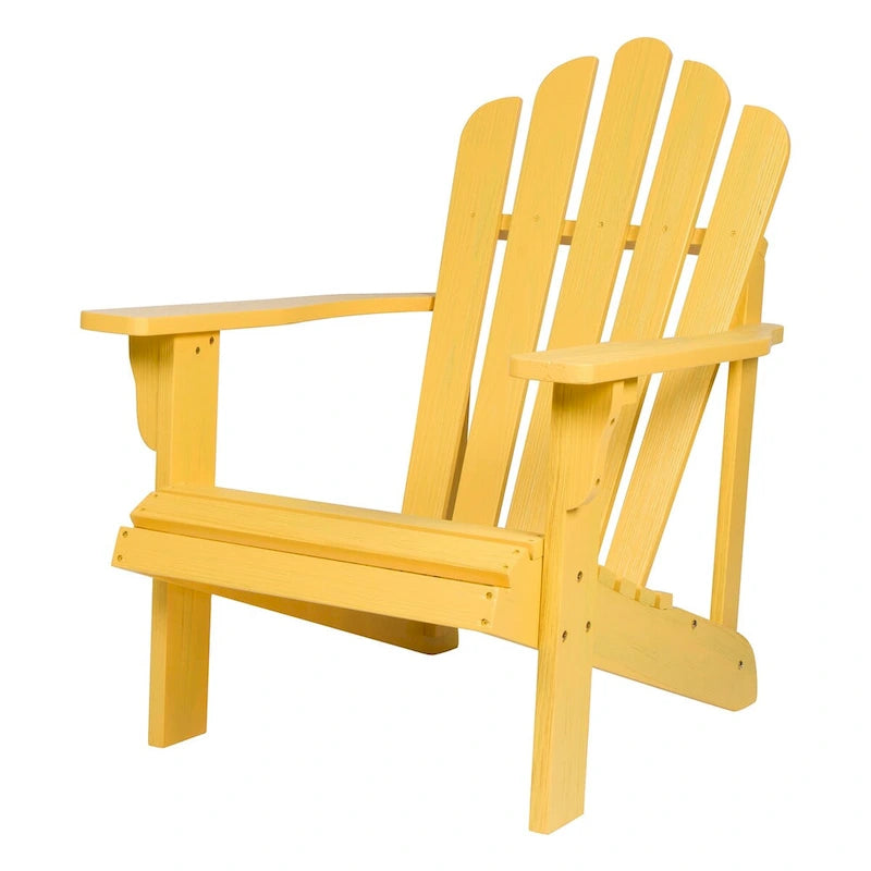 Chaise Adirondack d'extérieur en bois résistant aux intempéries Westport
