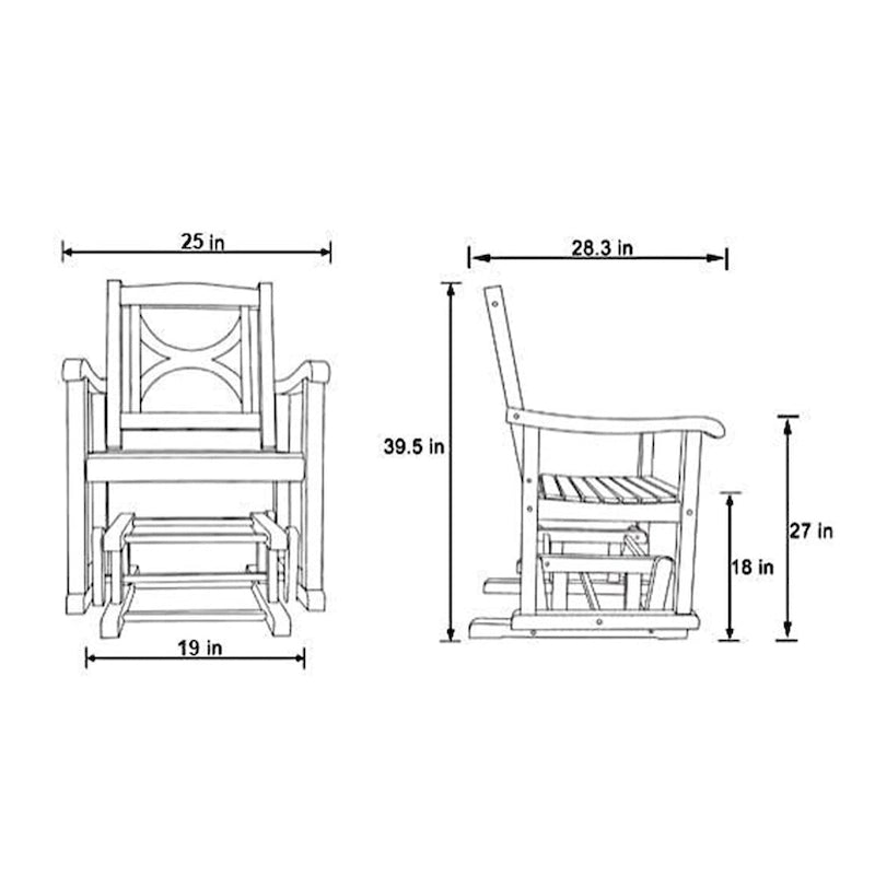 Chaise Planeur Luna de Shine Company