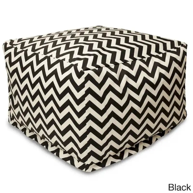 Grand pouf Zig-zag d'intérieur/extérieur Majestic Home Goods