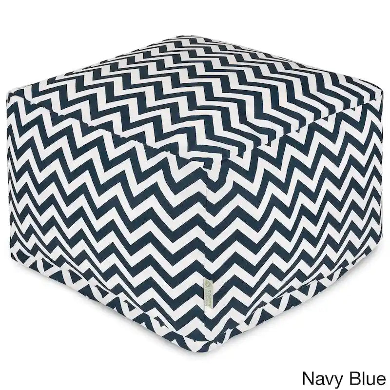 Grand pouf Zig-zag d'intérieur/extérieur Majestic Home Goods