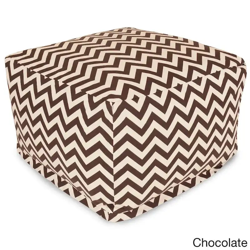 Grand pouf Zig-zag d'intérieur/extérieur Majestic Home Goods