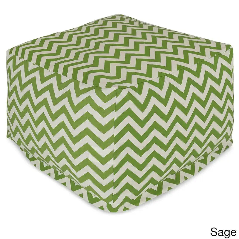 Grand pouf Zig-zag d'intérieur/extérieur Majestic Home Goods