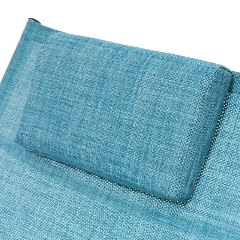 Ensemble de chaises longues pliantes réglables et portables avec table pour l'extérieur