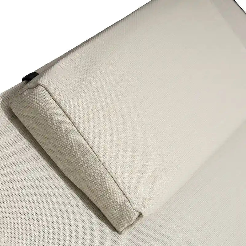 Ensemble de chaises longues pliantes réglables et portables avec table pour l'extérieur