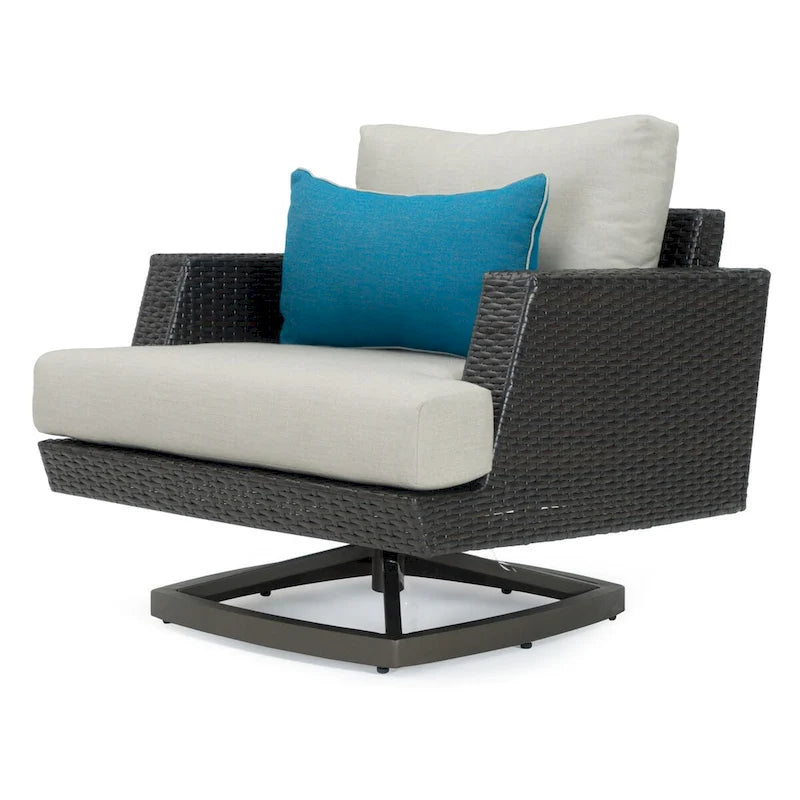 Ensemble de mobilier de jardin Portofino Casual 7 pièces avec sièges pivotants Sunbrella