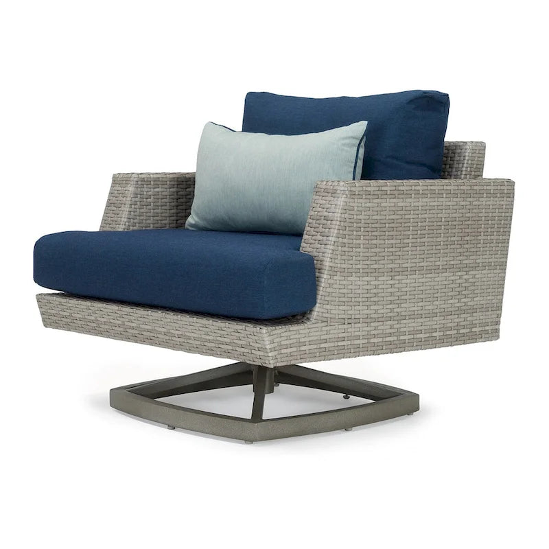 Ensemble de mobilier de jardin Portofino Casual 7 pièces avec sièges pivotants Sunbrella