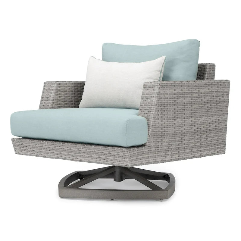 Ensemble de mobilier de jardin Portofino Casual 7 pièces avec sièges pivotants Sunbrella